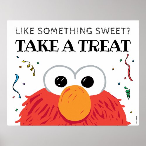 Sesame Street _ Elmo Chalkboard Take A Treat Poster