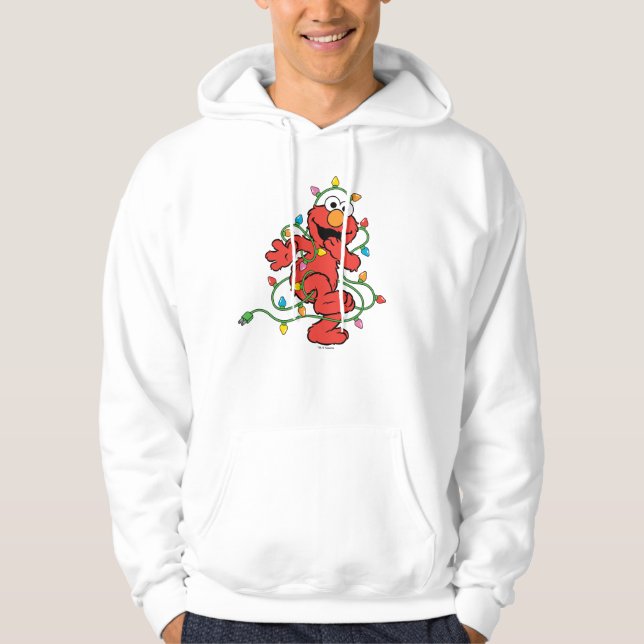 Sesame Street | Elmo Christmas Lights Hoodie (Front)
