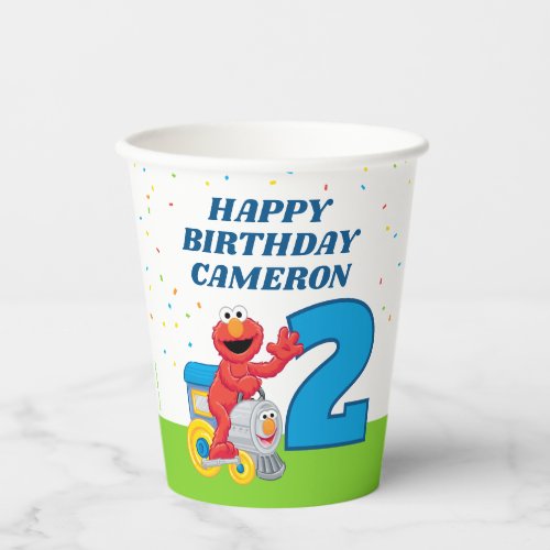 Sesame Street Elmo Chugga Chugga Two Two Birthday Paper Cups