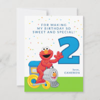 Sesame Street Elmo Chugga Chugga Two Two Birthday