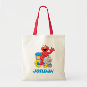 Sesame Street Elmo Chugga Chugga Two Two Birthday Tote Bag