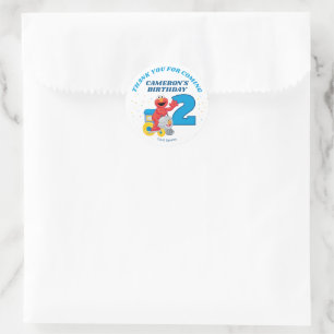 Sesame Street Elmo Chugga Chugga Two Two Classic Round Sticker