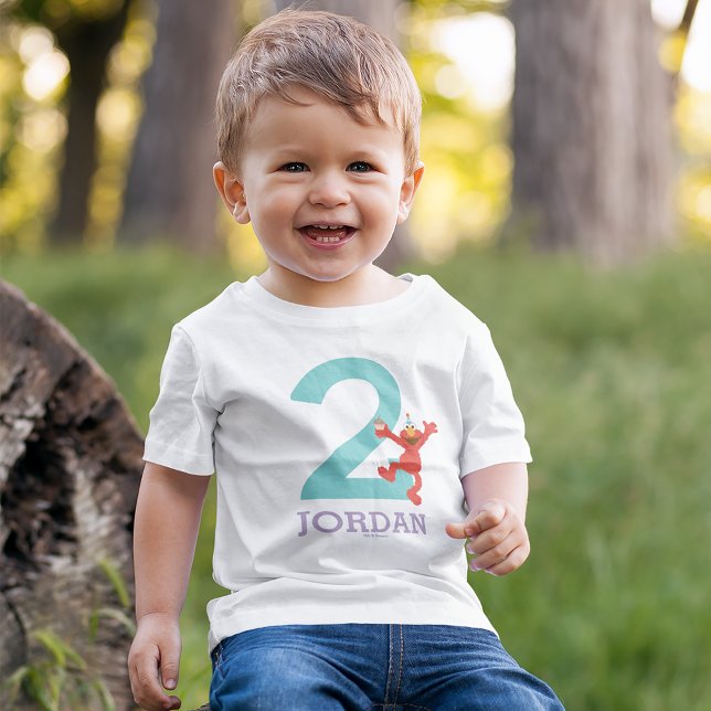 Sesame Street | Elmo - Confetti 2nd Birthday Baby T-Shirt (Creator Uploaded)