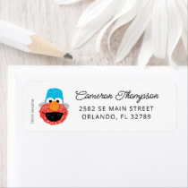 Sesame Street Elmo Confetti Birthday Label