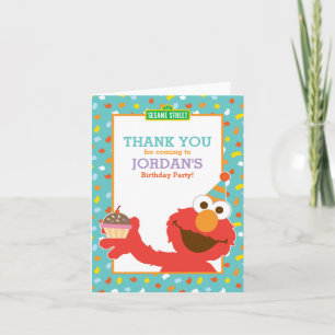 Sesame Street   Elmo - Confetti Thank You Card