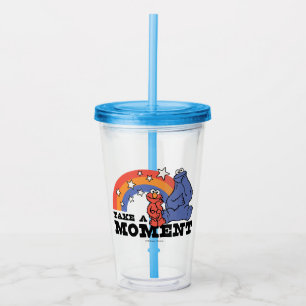 Sesame Street Elmo & Cookie Take a Moment Acrylic Tumbler