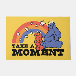 Sesame Street Elmo & Cookie Take a Moment Doormat