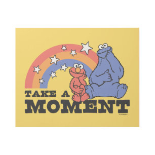 Sesame Street Elmo & Cookie Take a Moment Gallery Wrap