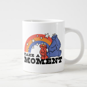 Sesame Street Elmo & Cookie Take a Moment Giant Coffee Mug