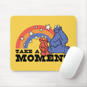 Sesame Street Elmo & Cookie Take a Moment Mouse Pad