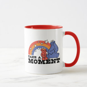 Sesame Street Elmo & Cookie Take a Moment Mug