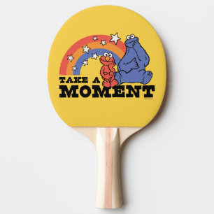 Sesame Street Elmo & Cookie Take a Moment Ping Pong Paddle