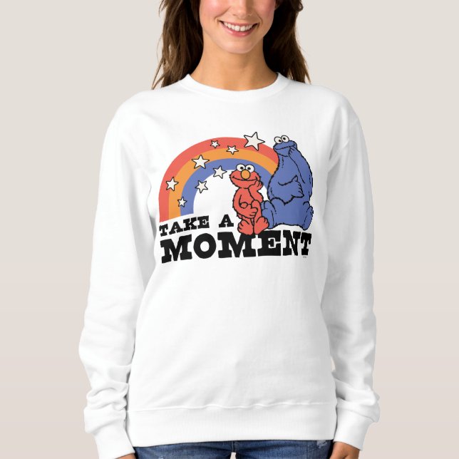 Sesame Street | Elmo & Cookie Take a Moment Sweatshirt (Front)