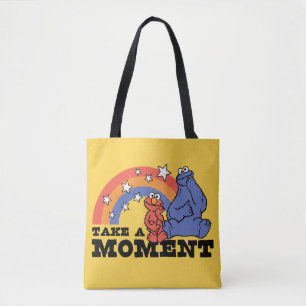 Sesame Street Elmo & Cookie Take a Moment Tote Bag