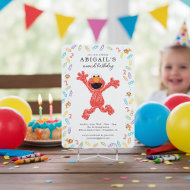 Sesame Street Elmo   Crayon Birthday Invitation