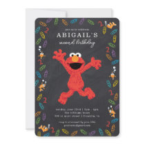 Sesame Street Elmo | Crayon Birthday Invitation