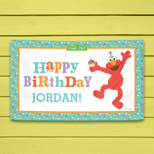 Sesame Street  Elmo _ Cupcake  Confetti Birthday Banner