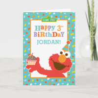 Sesame Street | Elmo - Cupcake & Confetti Birthday Card