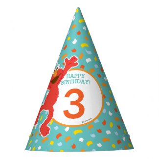 Sesame Street | Elmo - Cupcake & Confetti Birthday Party Hat
