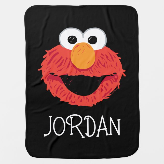 Sesame Street | Elmo Face Baby Blanket (Front)