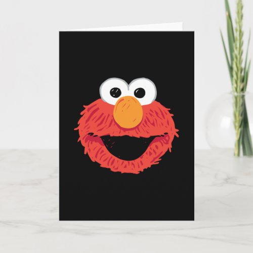 Sesame Street  Elmo Face Card