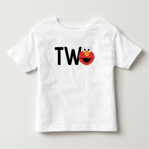 Sesame Street  Elmo Face Im Two Birthday Toddler T_shirt