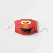 Sesame Street Elmo Face Kids' Cloth Face Mask (Front, Unfolded)