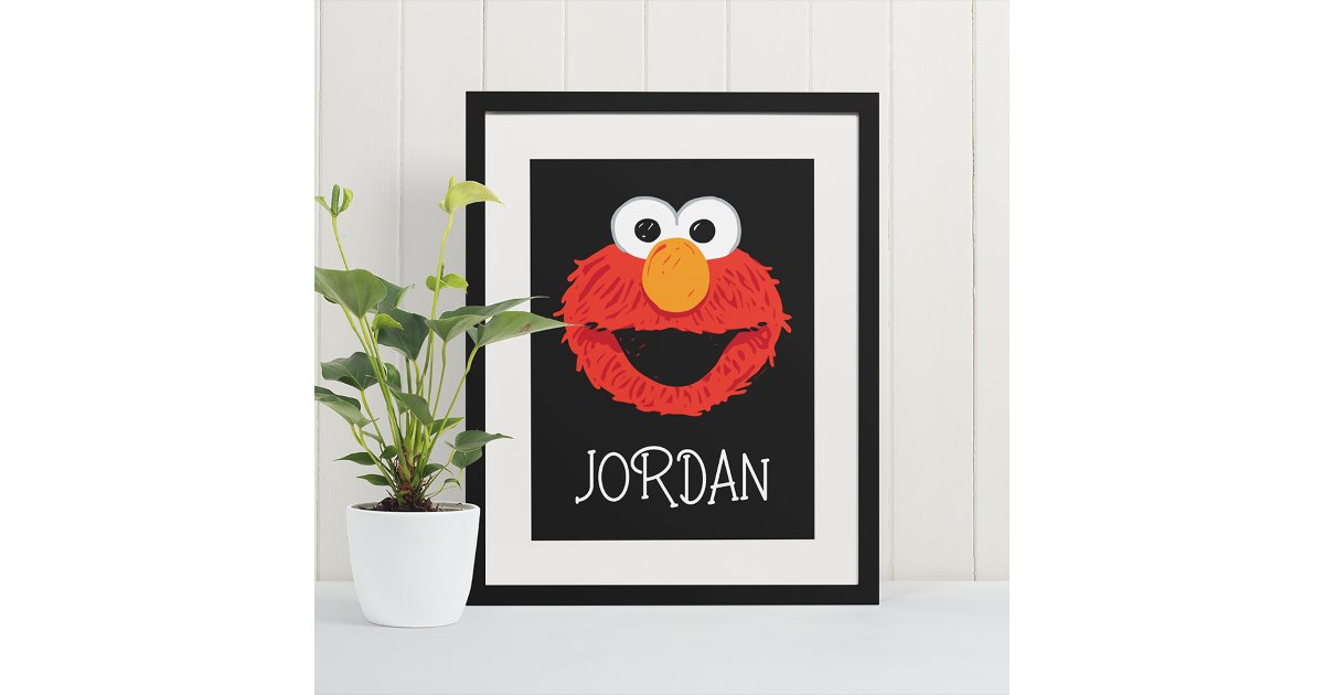 Sesame Street | Elmo Face Poster | Zazzle