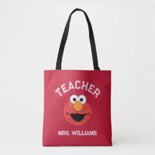 Sesame Street   Elmo Face Teacher Tote Bag
