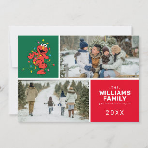 Sesame Street Elmo Family Photo Holiday Card
