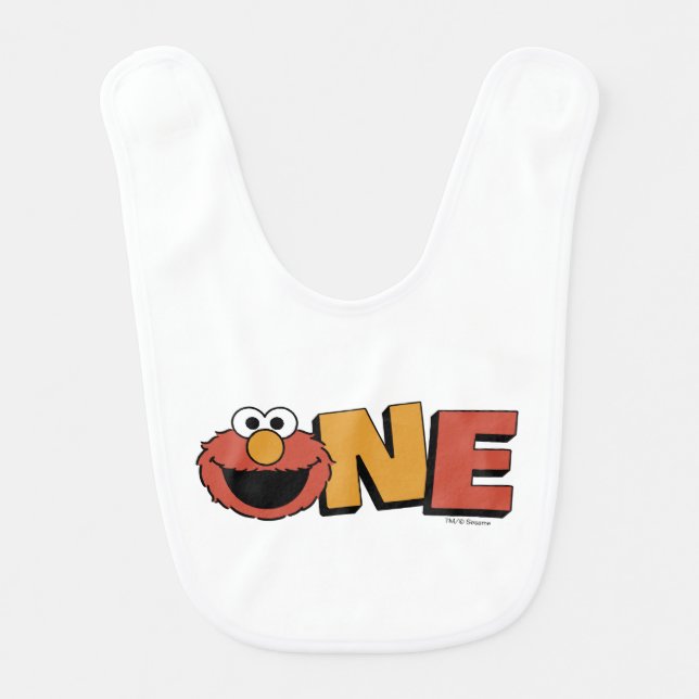 Sesame Street | Elmo - First Birthday Baby Bib (Front)