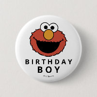 Sesame Street | Elmo - First Birthday Button