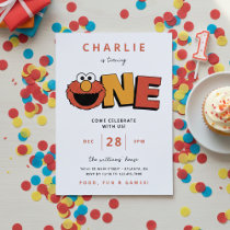 Sesame Street | Elmo - First Birthday Invitation