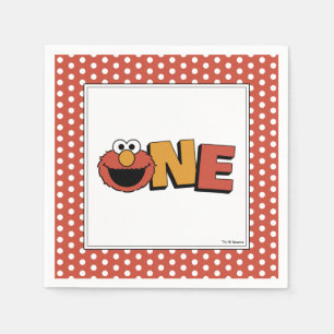Sesame Street   Elmo - First Birthday Napkins