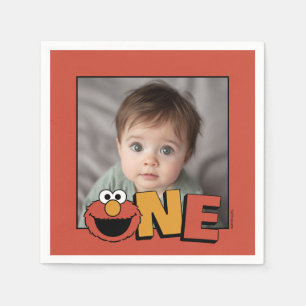 Sesame Street   Elmo - First Birthday Napkins