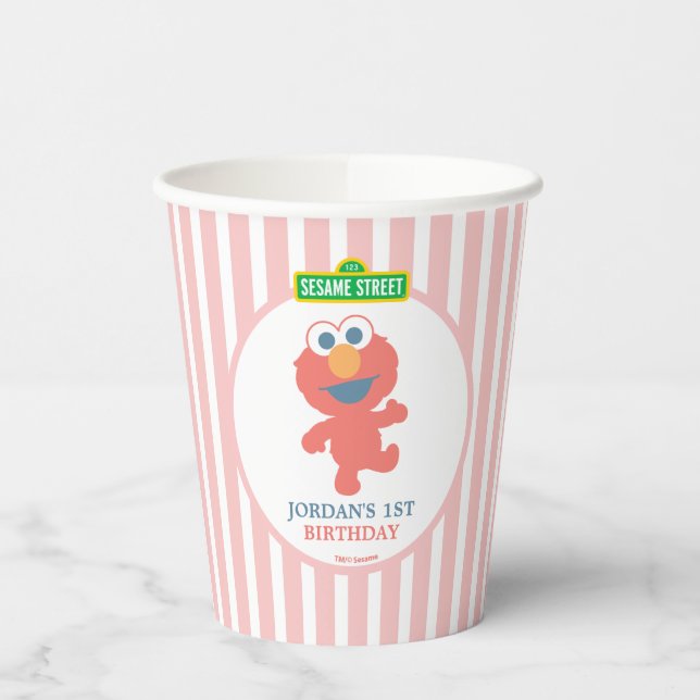 Sesame Street | Elmo - First Birthday  Paper Cups (Left)