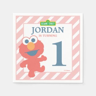 Sesame Street | Elmo - First Birthday Paper Napkin