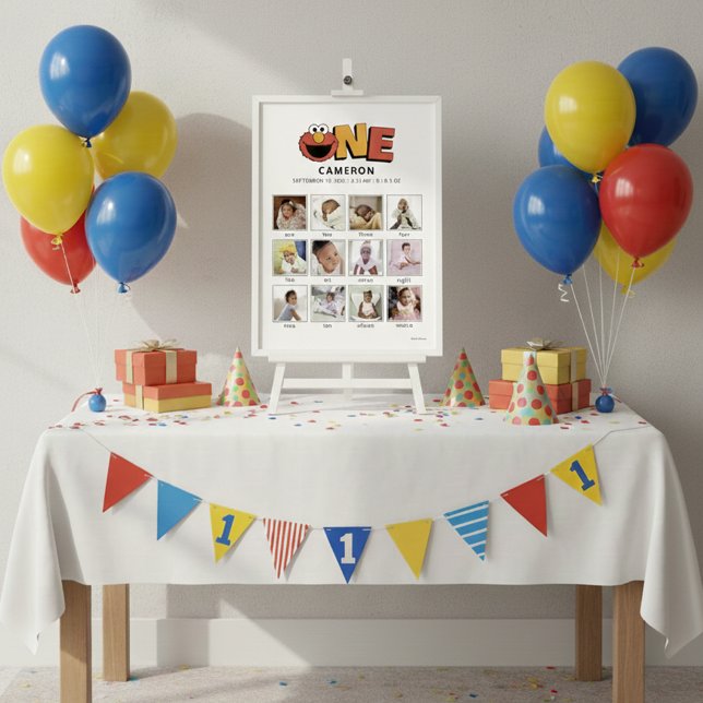 Sesame Street | Elmo First Birthday Poster (Creator Uploaded)