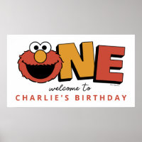 Sesame Street | Elmo - First Birthday Poster