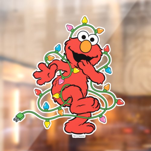 Sesame Street  Elmo First Christmas Lights Window Cling