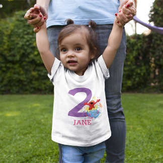 Sesame Street | Elmo Girl's 2nd Birthday Baby T-Shirt