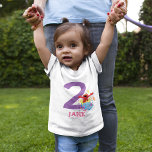 Sesame Street | Elmo Girl&#39;s 2nd Birthday Baby T-shirt at Zazzle