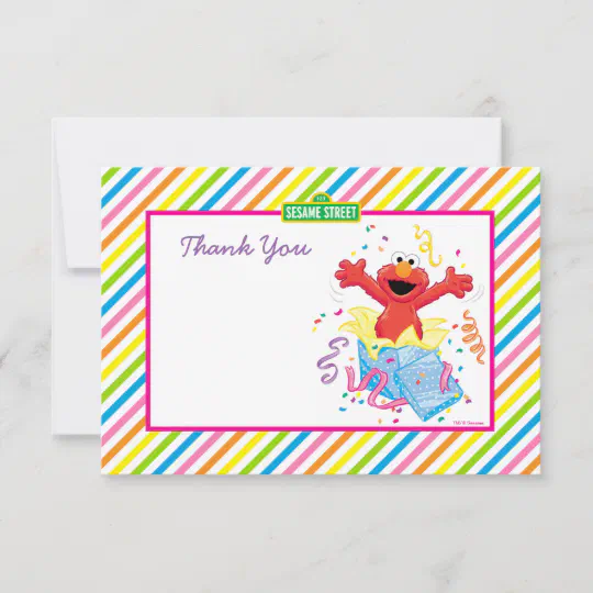 Sesame Street #1 ~ Personalized Note/Thank You Cards 