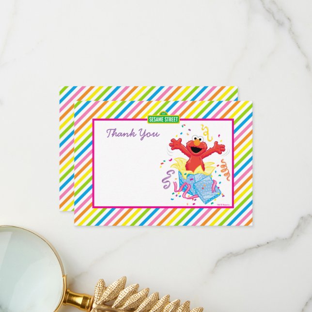 Sesame Street | Elmo Girl's Birthday Thank You Card | Zazzle sesame-street-elmo-girl-s-birthday-thank-you-card-zazzle