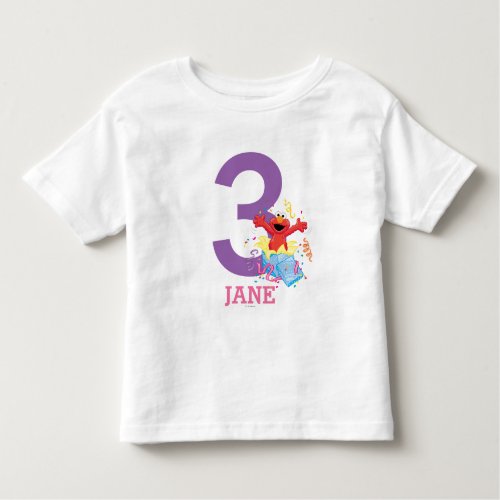 Sesame Street  Elmo Girls Birthday Toddler T_shirt