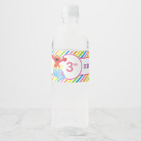 Sesame Street | Elmo Girl's Birthday Water Bottle Label