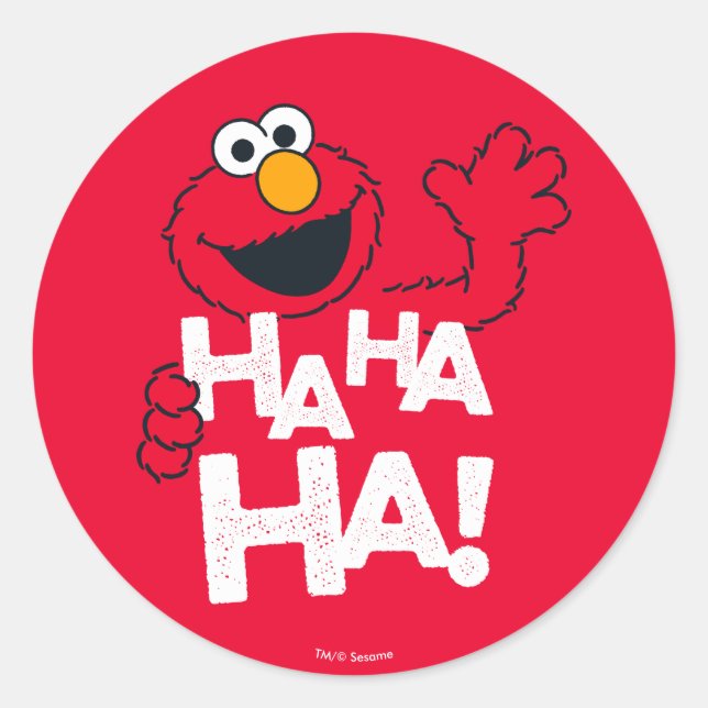 Sesame Street | Elmo - Ha Ha Ha! Classic Round Sticker (Front)