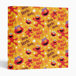 Sesame Street Elmo Ha! Ha! Ha! Pattern 3 Ring Binder