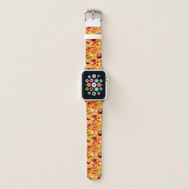 Sesame Street | Elmo Ha! Ha! Ha! Pattern Apple Watch Band (Front)