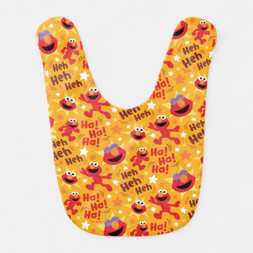 Sesame Street  Elmo Ha Ha Ha Pattern Baby Bib